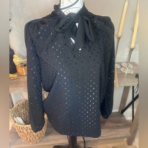 Michael Kors blouse tie neck